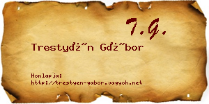 Trestyén Gábor névjegykártya